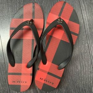 Coach flip flops